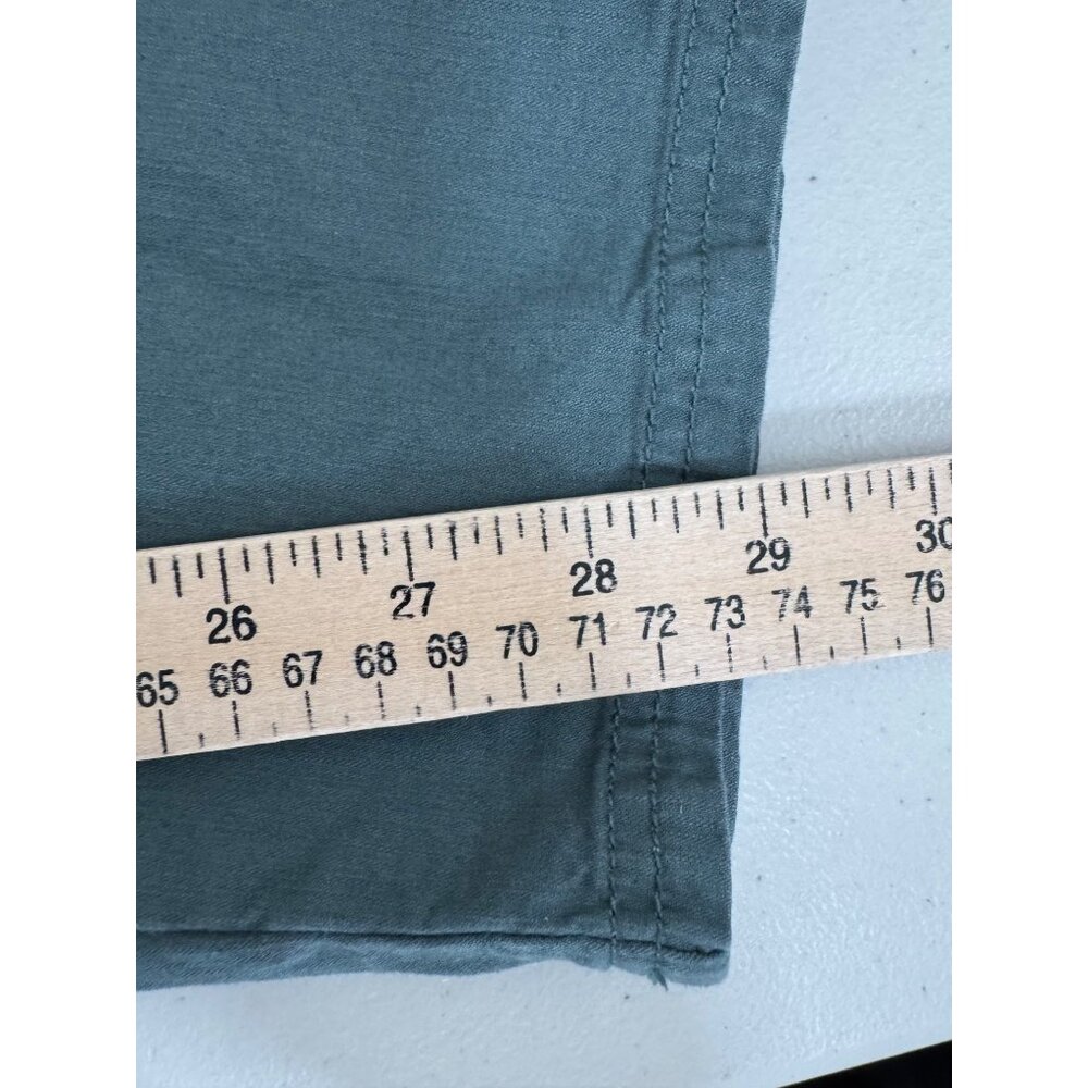 Pact womens woven twill roll up pants green athleisure hiking sz XXL - Picture 7 of 7